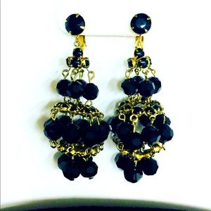 Vintage Carnegie Signed Chandelier Earrings